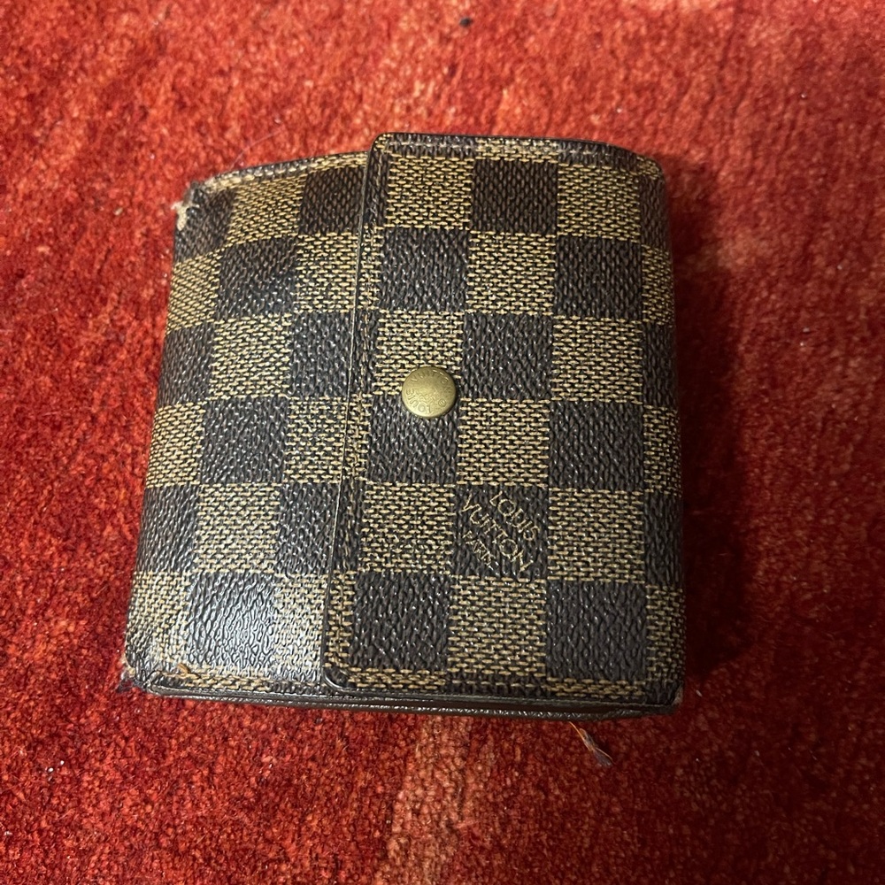 Louis Vuitton Wallet Leather Brown Authentic